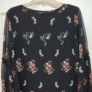 Xhilaration Black Floral Dress
